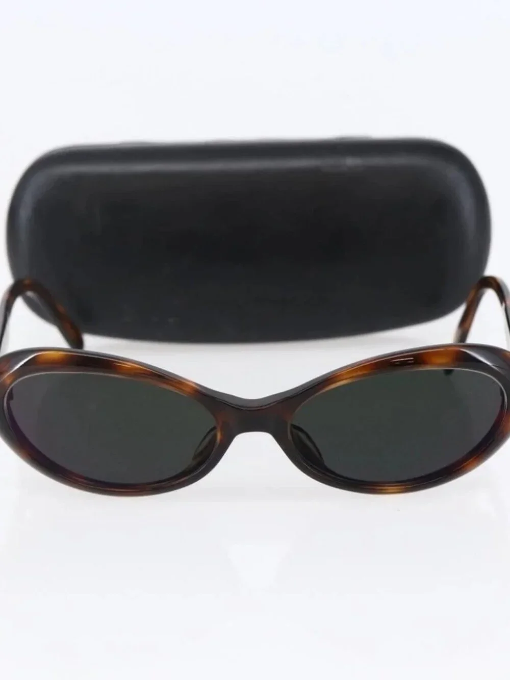 Salvatore Ferragamo Gancini Sunglasses Plastic Brown Auth SW1683
